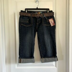 NWT Mudd capri jeans size 11